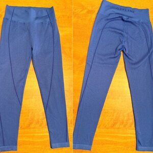 Offline by Aerie Seamless Blue Waffle Leggings Women's Size Large VEUC